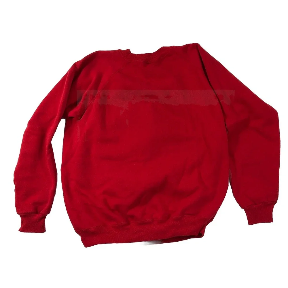 Hanes Her Way‎ Sweatshirt Women XL Red White Christmas Snowman 